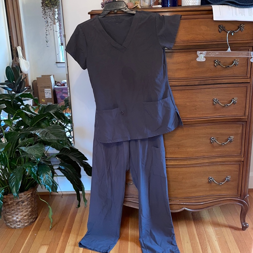 Charcoal grey scrubs
